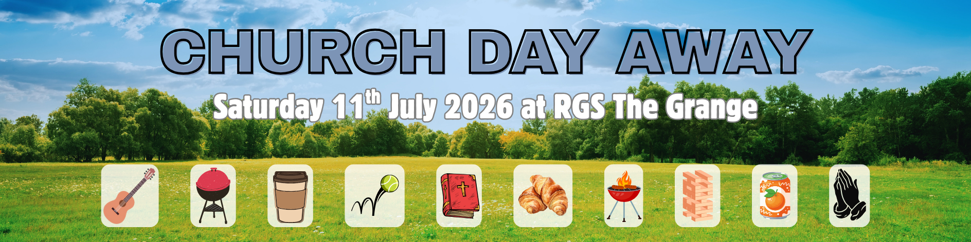 Church Day Away banner (16 x 4